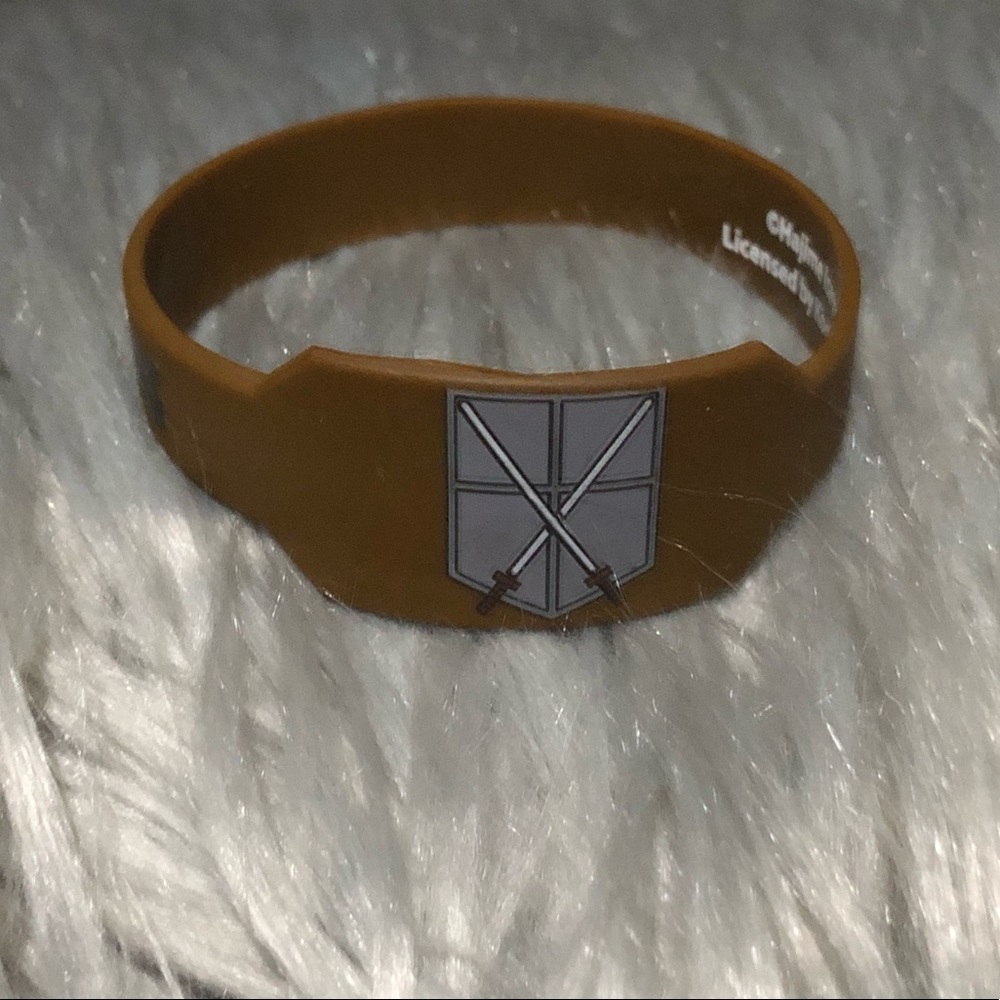Attack on titan rubber bracelet